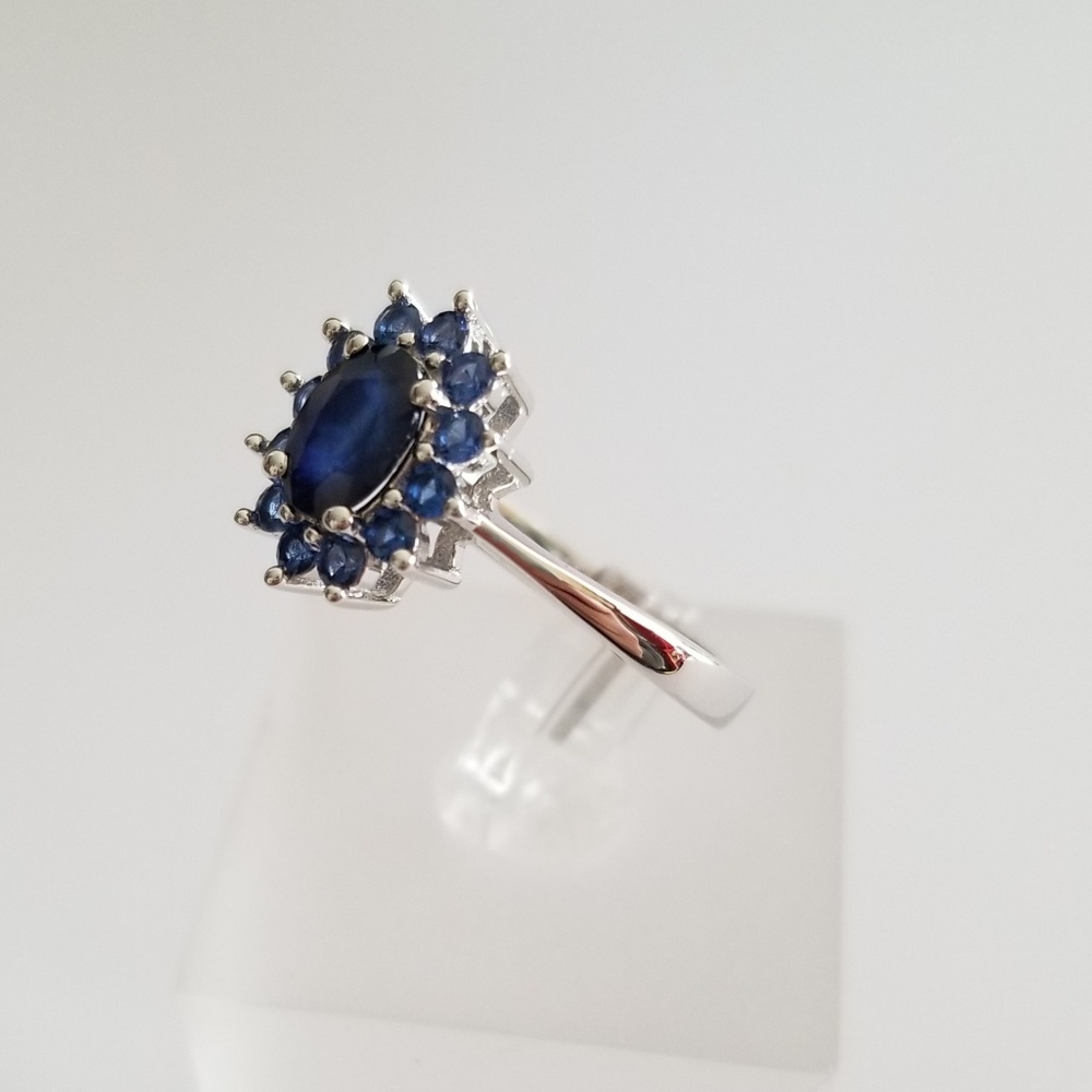 2ct TW Natural Sapphire Ring - Picture 4 of 8